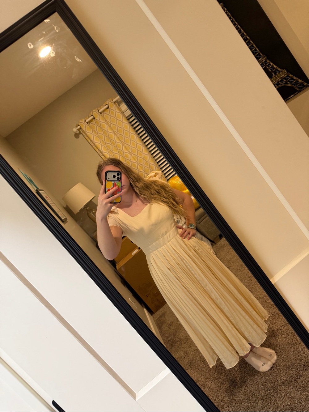 Ivy City Co Pale Yellow Maxi Dress